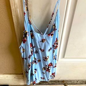 No Boundaries flowery, flowy tank top size L. Lightly worn